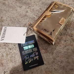Consuela gold foil wallet